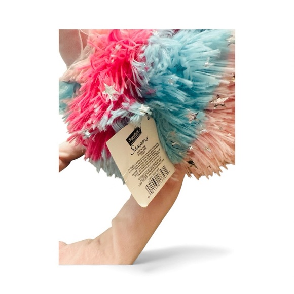 Plush Flamingo Toy with Metallic Stars NWT 28” Long - Picture 6 of 6